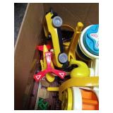 Box of Vintage Toys - Tonka, Etc