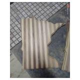 (2) Unfinished Minnesota-Shaped Cutting Boards