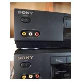 (2) Sony VHS Players