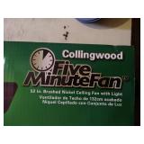 NIB Brushed Nickel Ceiling Fan/Light Set