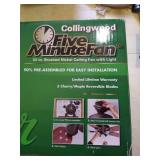 NIB Brushed Nickel Ceiling Fan/Light Set