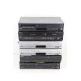 (6) DVD & VHS Combo Units
