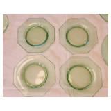 31 Pcs. Of Vintage Green Glass