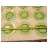 31 Pcs. Of Vintage Green Glass