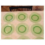31 Pcs. Of Vintage Green Glass