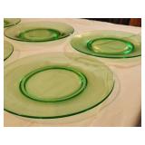 31 Pcs. Of Vintage Green Glass