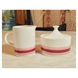 MCM Ceramic Coffee Cups & Cream/Sugar