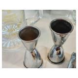 2 Vintage MCM Ice Buckets & Barware Lot