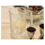 2 Vintage MCM Ice Buckets & Barware Lot