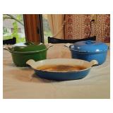 3 Pcs. Vintage Descoware Cast Iron Cookware