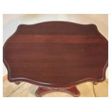 Antique Style Lyre Base Lamp Table