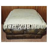 Vintage Ottoman and Pillow