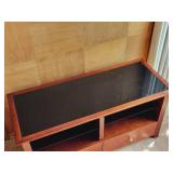Glass Top TV Table