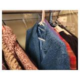 Rack of Designer Clothing & Sweater Shelf