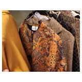 Rack of Designer Clothing & Sweater Shelf