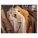 Rack of Designer Clothing & Sweater Shelf