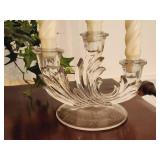 Vintage Crystal Candelabras & Centerpiece
