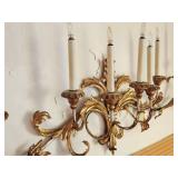 Large Vintage Florentia 7 Light Wall Sconce