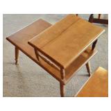 Vintage Coffee and Pair of End Tables