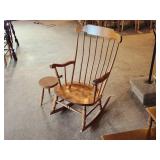 Vintage Rocker and Side Table