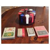 Vintage Poker Chips and Playing Cards