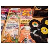 Vintage RCA Record Player w/ Records