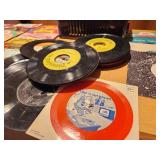 Vintage RCA Record Player w/ Records