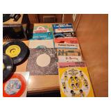 Vintage RCA Record Player w/ Records