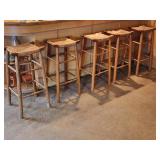 5 Vintage Bar Stools