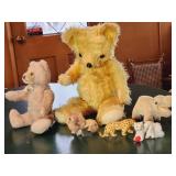 Steiff Teddy Bears w/ Vintage Stuffed Animals