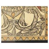 2 Vintage Madhubani Paintings