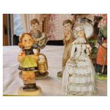 9 Vintage China Figurines
