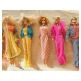 Vintage 10 Barbie Dolls Lot