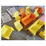 Large Vintage Lot Barbie Clothing, Furniture, etc.