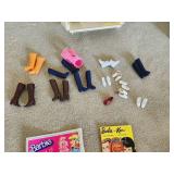 Large Vintage Lot Barbie Clothing, Furniture, etc.