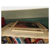 Vintage Bookshelf and Books