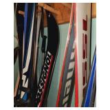Vintage X-Country Skis, Downhill Skis & Sled