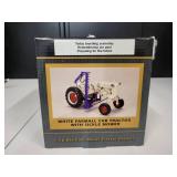 White Farmall Cub Tractor with Sickle Mower 1/16