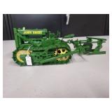 John Deere Crawler with 2 Bottom Plow 1/16 Scale