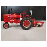 McCormick Farmall Super M-TA Tractor with a 2 bottom Plow 1/16 Scale