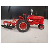 McCormick Farmall Super M-TA Tractor with a 2 bottom Plow 1/16 Scale