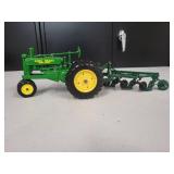 John Deere Model A with a 3 bottom plow 1/16 Scale