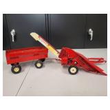 International Harvester McCormick 1 Row Picker and Wagon