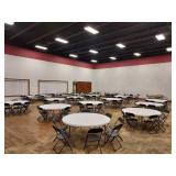 Round Banquet Event Folding Table and Chairs