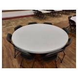Round Banquet Event Folding Table and Chairs