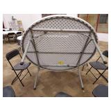 Round Banquet Event Folding Table and Chairs