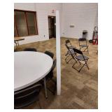 Round Banquet Event Folding Table and Chairs