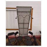 Rectangle Banquet Event Folding Table and Chairs