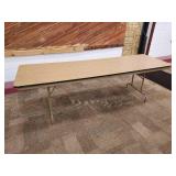 Ten Heavy Older Wooden Folding Tables