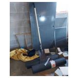 Roofing Shovel, Tar Paper Rolls, & Hand Axe